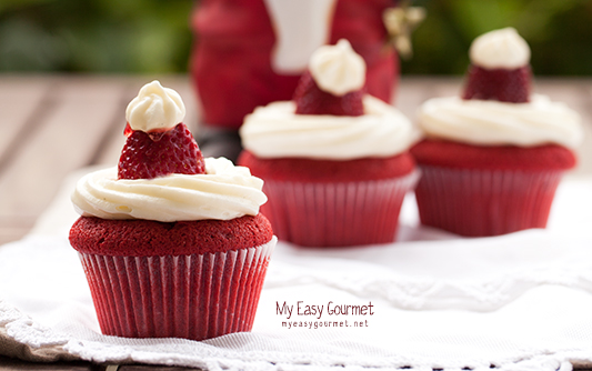 Santa cupcakes