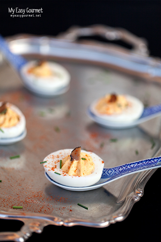 Truffle Deviled Eggs