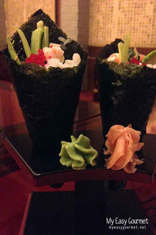 Shrimp Temaki at Dosirak Restaurant