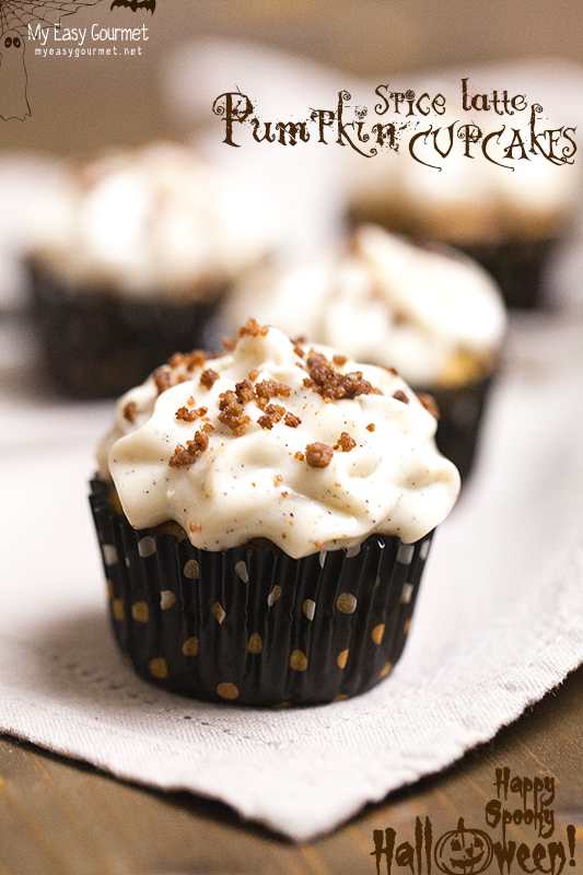 Pumpkin spice latte cupcakes