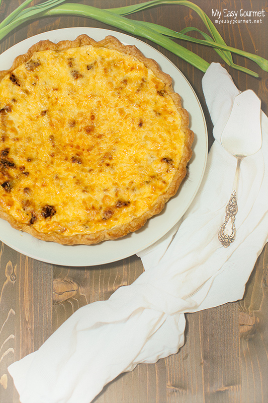 BLT Quiche pie