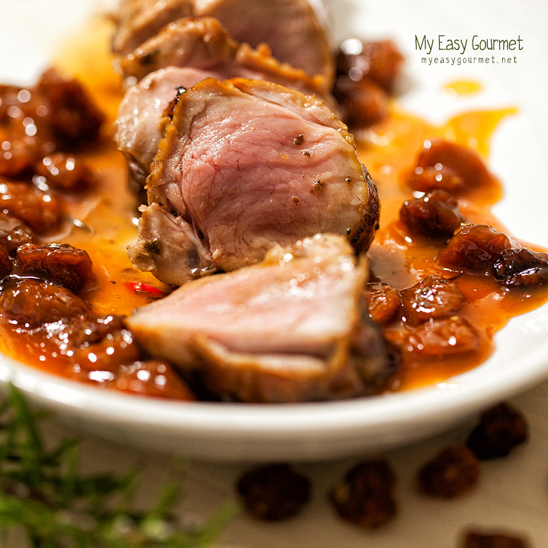 Pork Tenderloin with Golden berry sauce