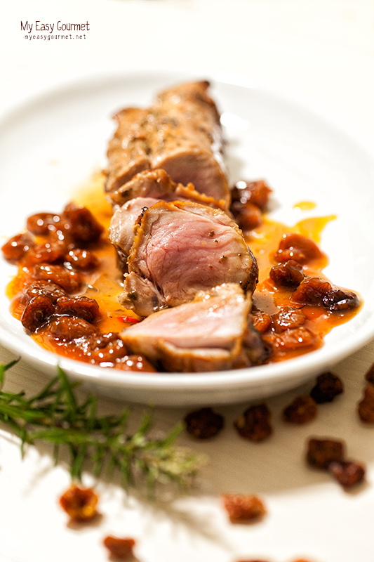 Pork Tenderloin with Golden berry sauce