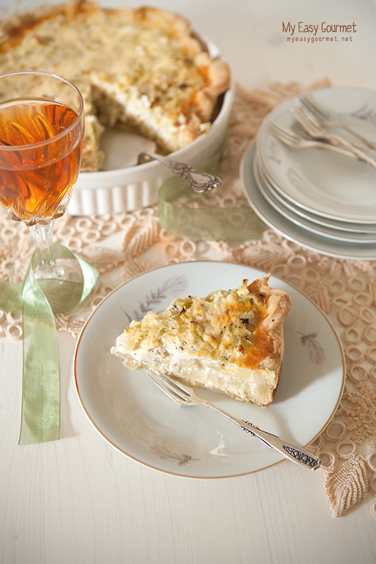 Potato, Leek and Feta Quiche - My Easy Gourmet