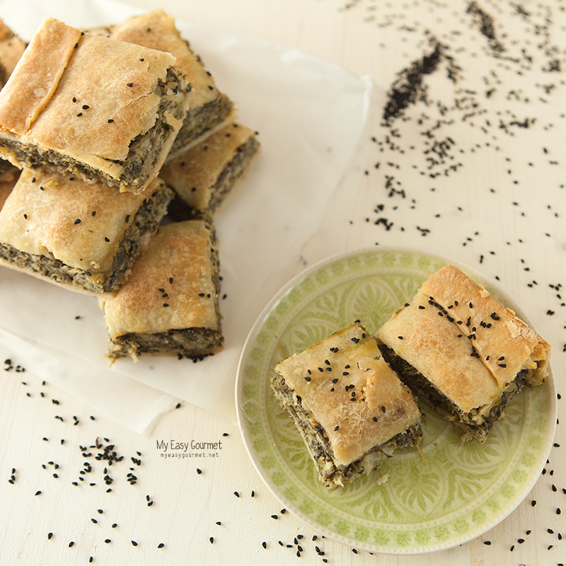 Spanakopita, the famous Greek Spinach Pie