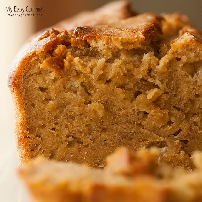 Banana Bread with Milk Caramel and White Chocolate Chips