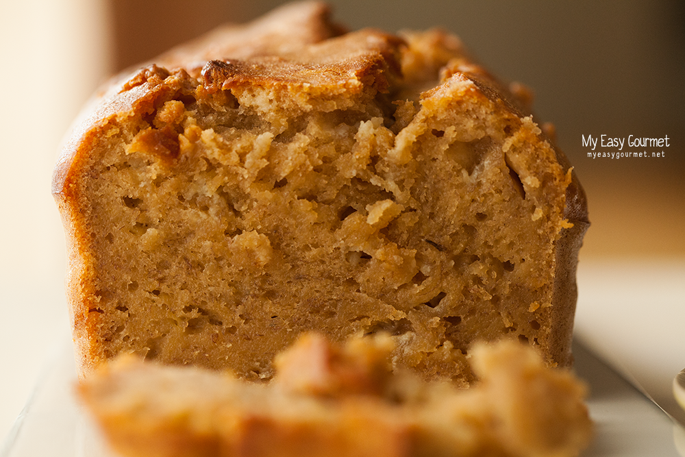 Banana Bread with Milk Caramel and White Chocolate Chips