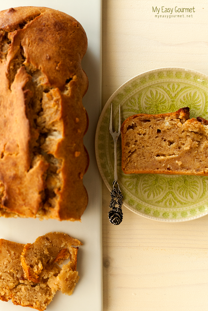 Banana Bread with Milk Caramel and White Chocolate Chips