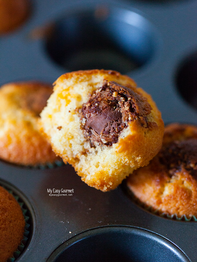 Ferrero Rocher Muffins - My Easy Gourmet