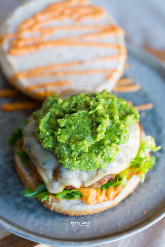 Chorizo Burgers with Guacamole