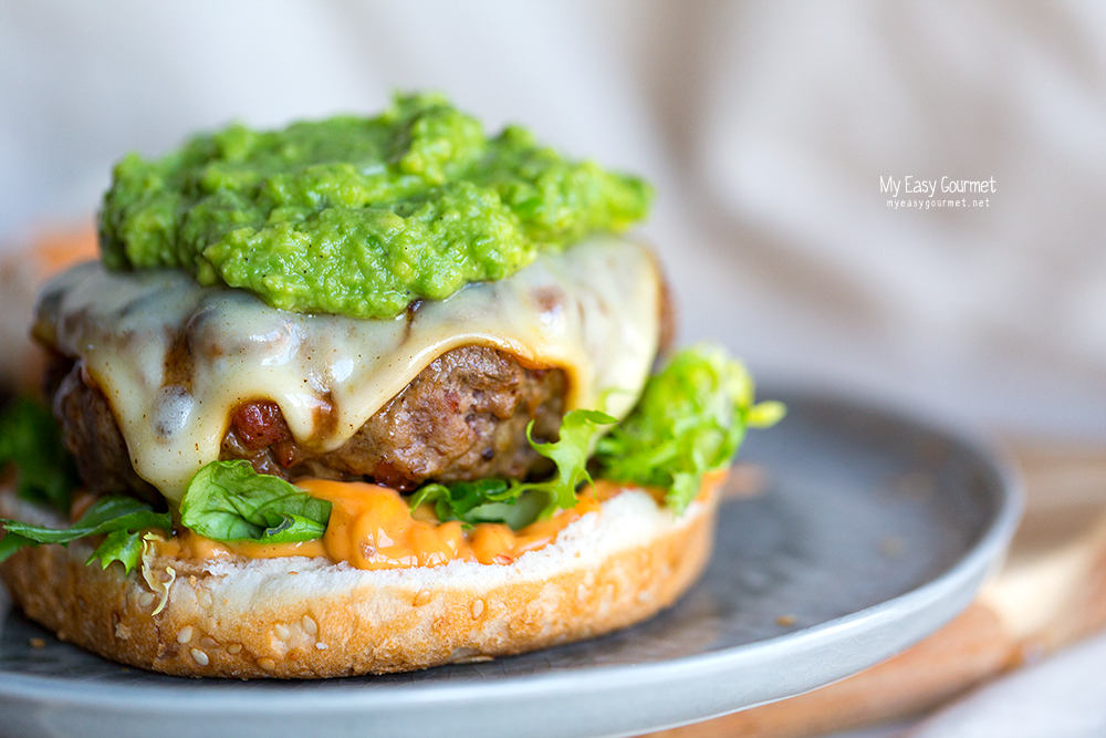 Chorizo Burgers with Guacamole