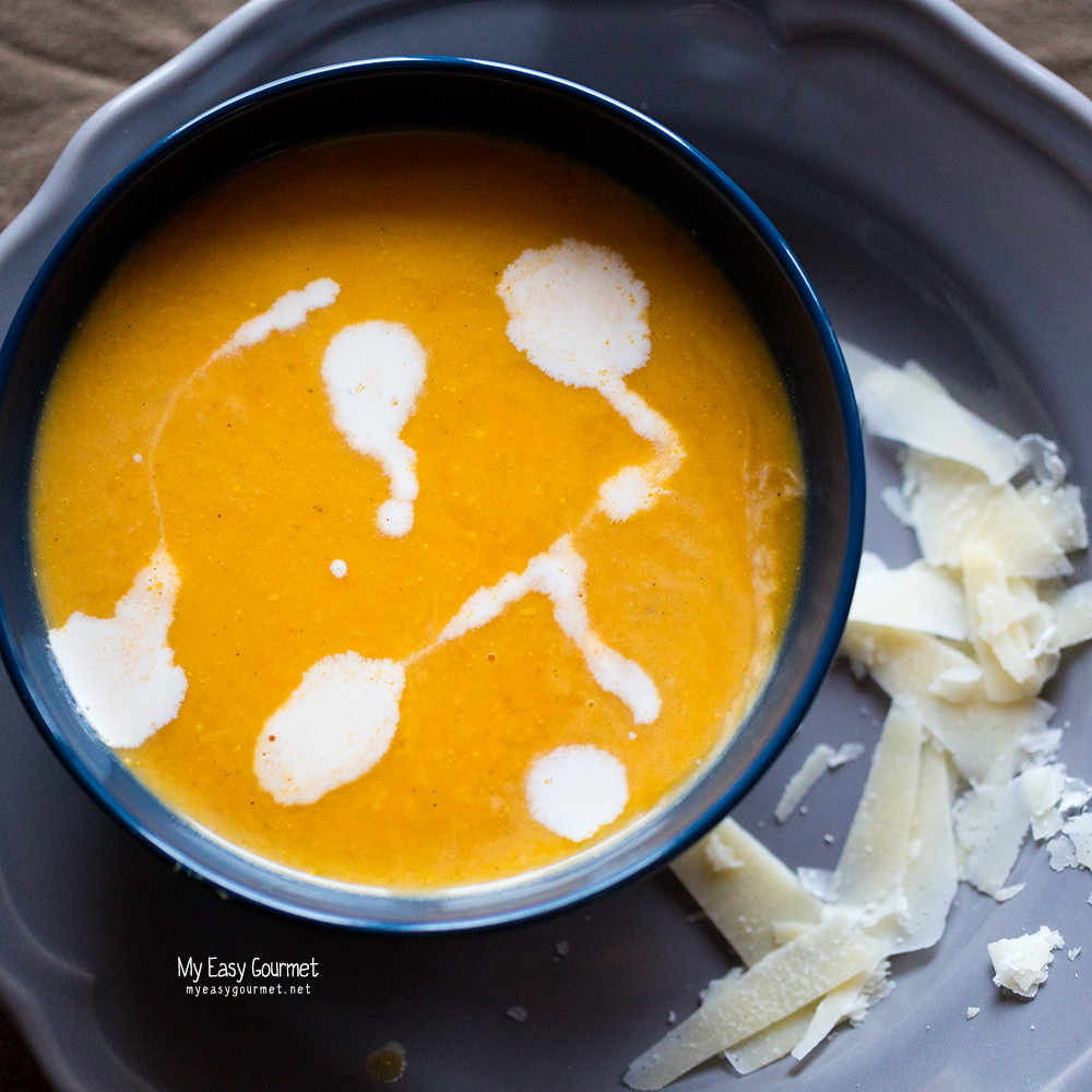 Pumpkin sweet potato soup