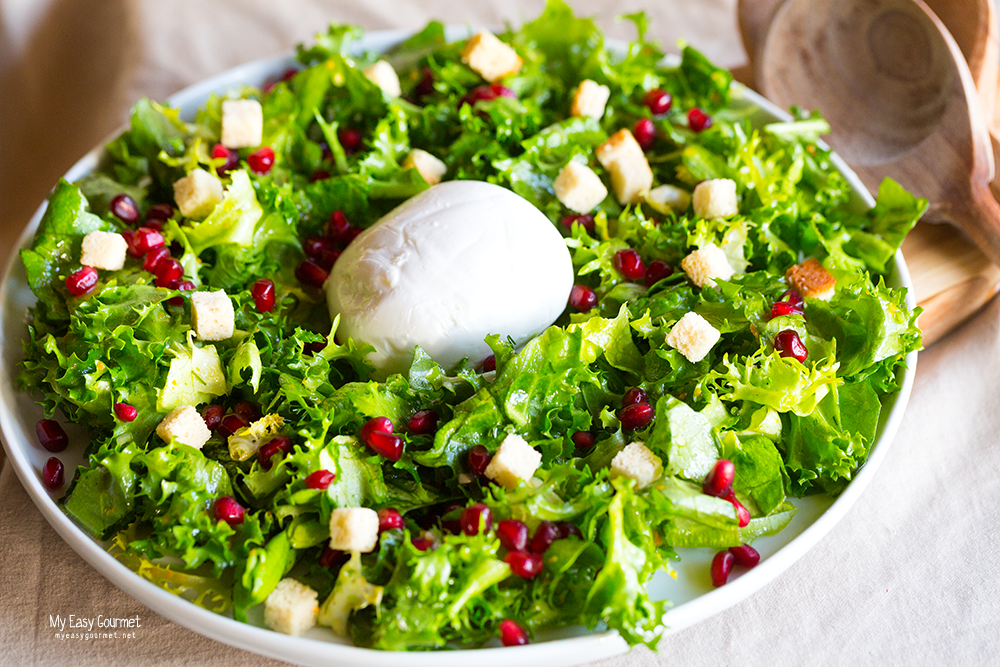 Mozzarella salad with citrusy vinaigrette