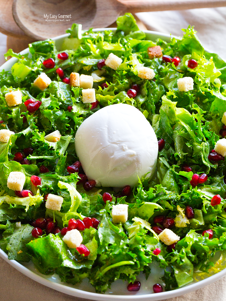 Mozzarella salad with citrusy vinaigrette