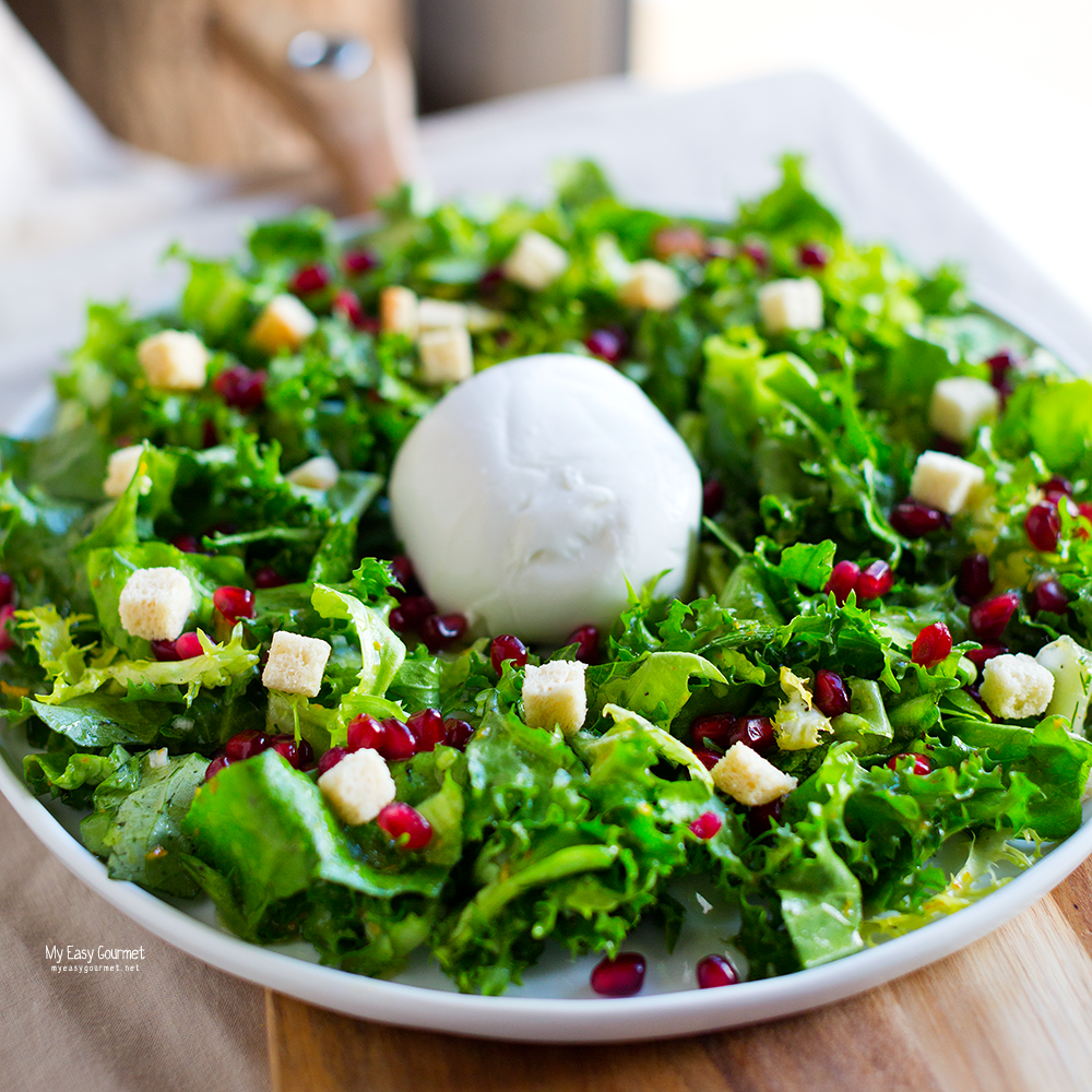 Mozzarella salad with citrusy vinaigrette