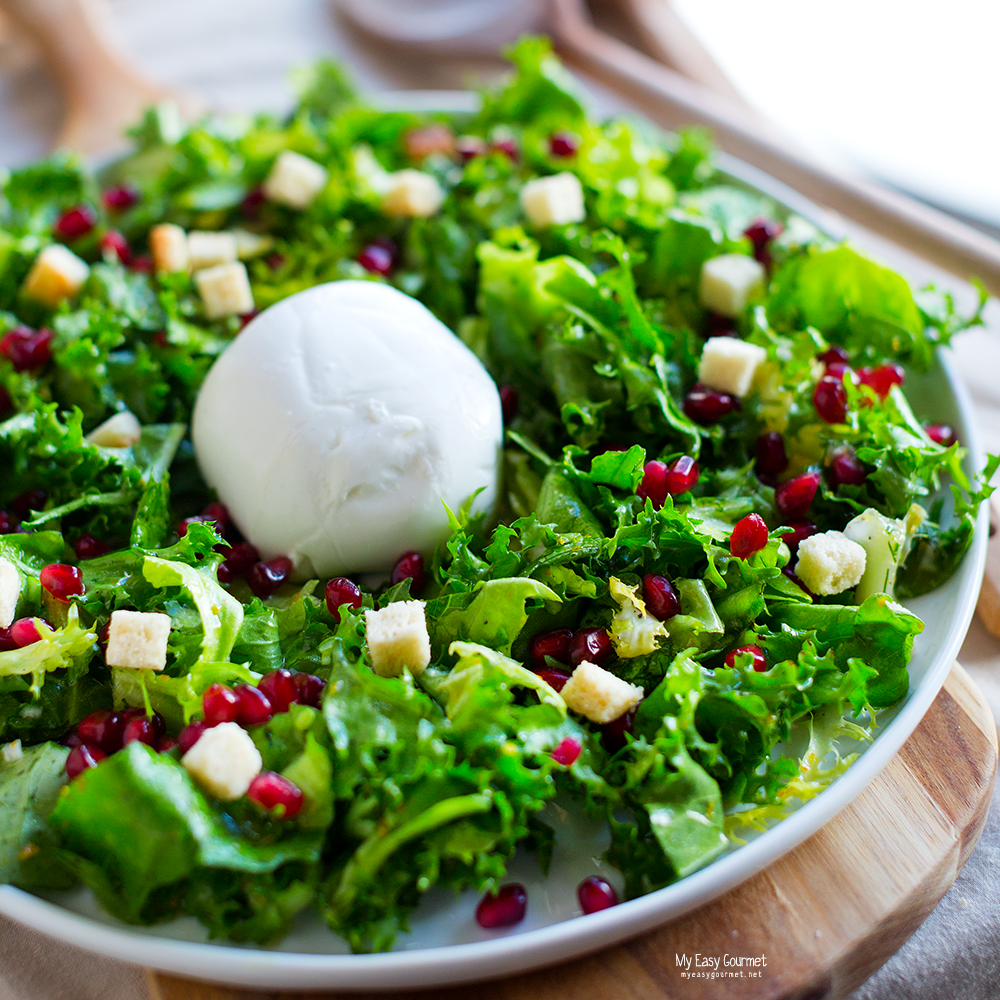 Mozzarella salad with citrusy vinaigrette