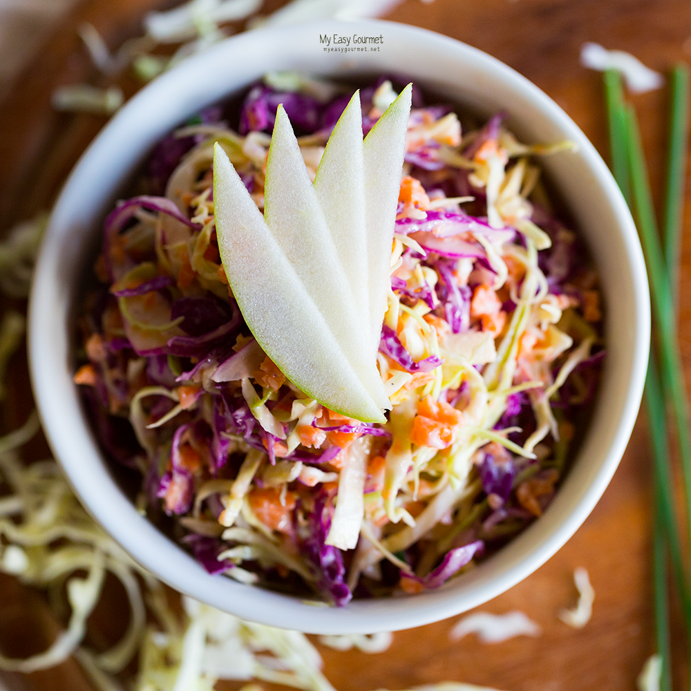 Creamy coleslaw salad