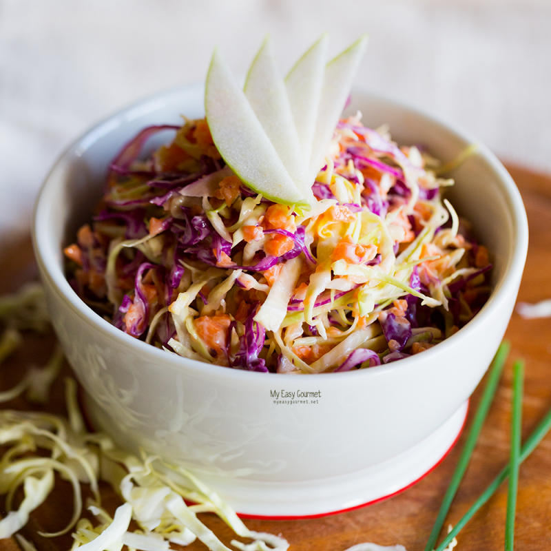 Creamy Coleslaw Salad - My Easy Gourmet