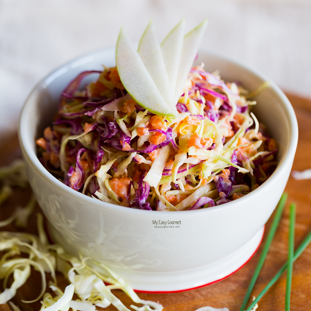 Creamy coleslaw salad