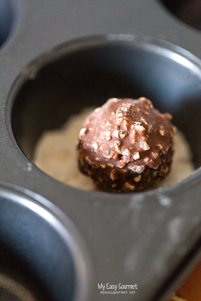 Ferrero Rocher Muffins - My Easy Gourmet