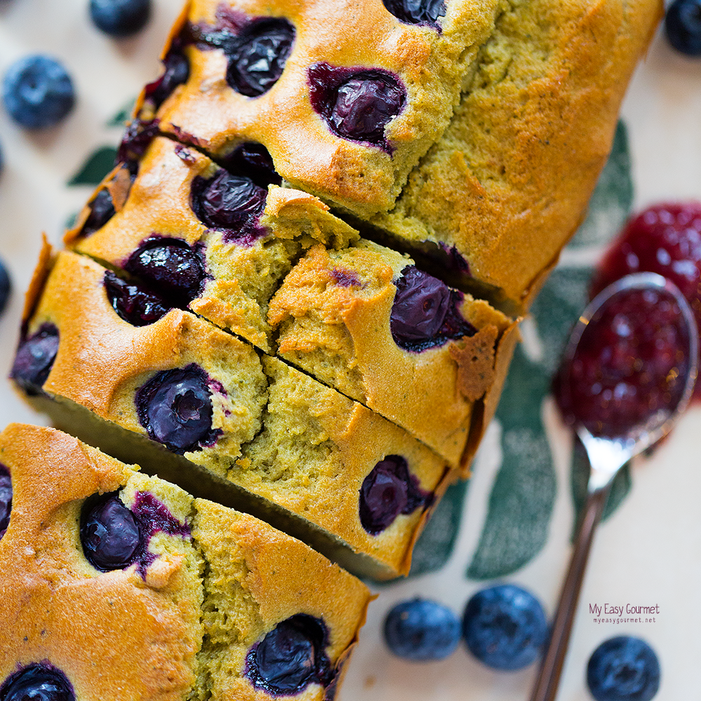 Healthy Matcha - Blueberry Cake