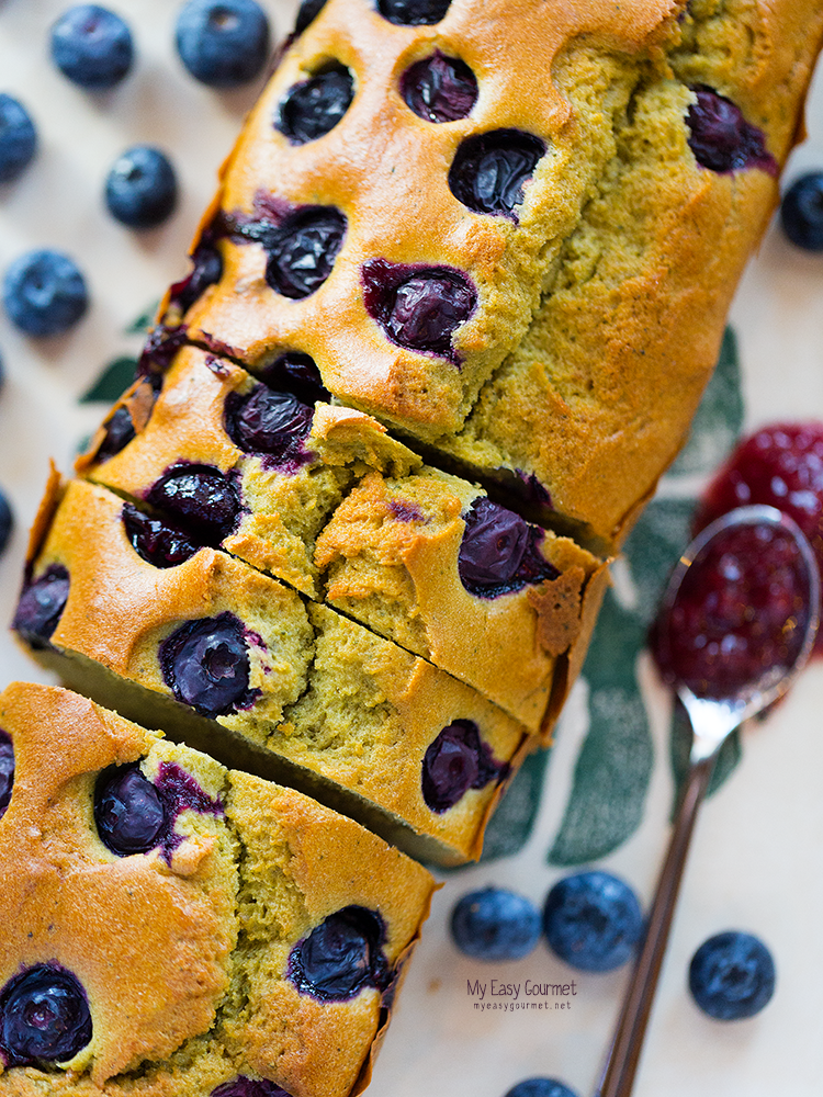 Healthy Matcha - Blueberry Cake
