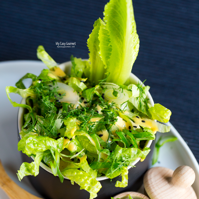 Classic Romaine Lettuce Salad - My Easy Gourmet