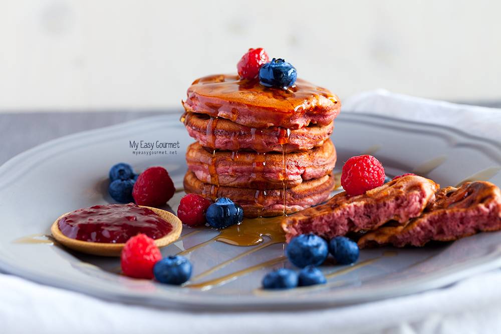 Breakfast Raspberry Pancakes